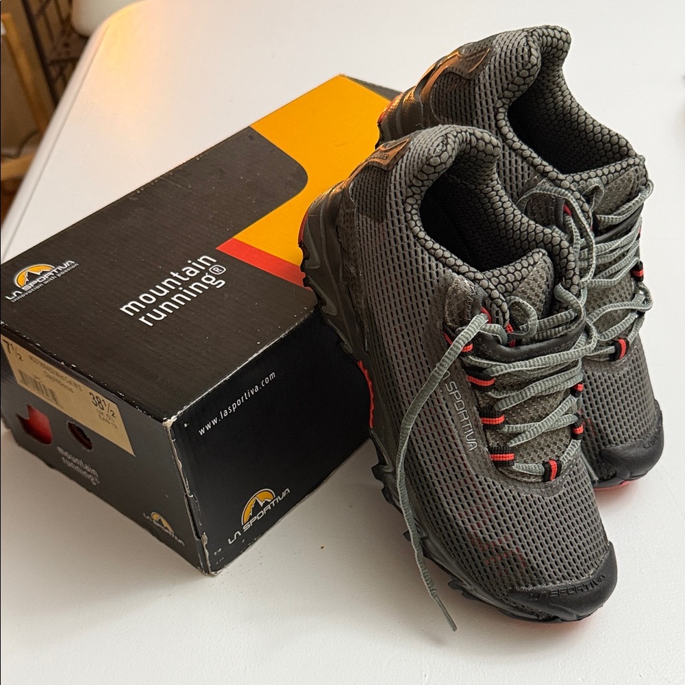 La Sportiva Men's Black and Red Athletic Shoes